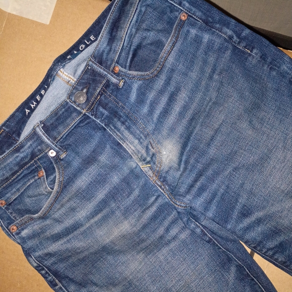 American Eagle Outfitters Indigo Straight Jeans - Picture 2 of 5